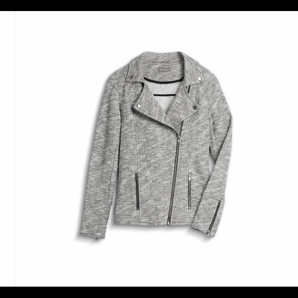 Market & Spruce Light grey motor jacket